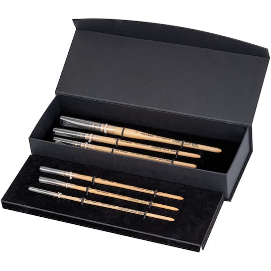 da Vinci PETIT GRIS PUR Blue Squirrel Natural Round Brush Set